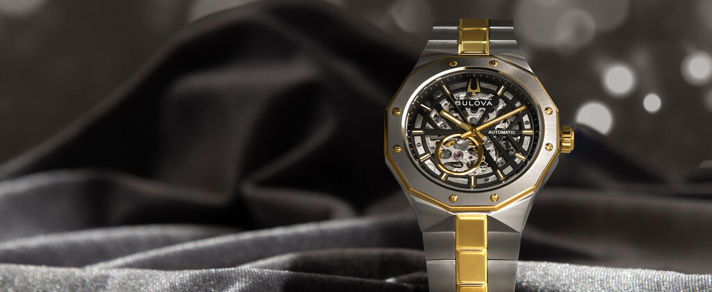 Featuring the Open Heart Prestige watch model 98A339